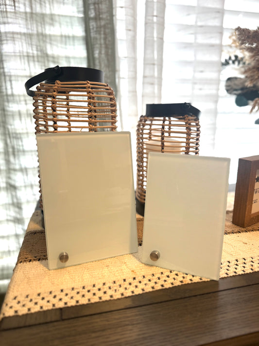 Sublimation Glass Photos w/ metal stand