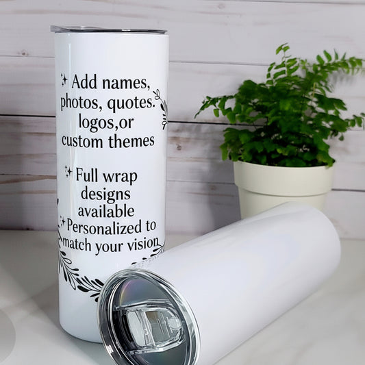 20oz -30oz Sublimation Skinny Tumbler