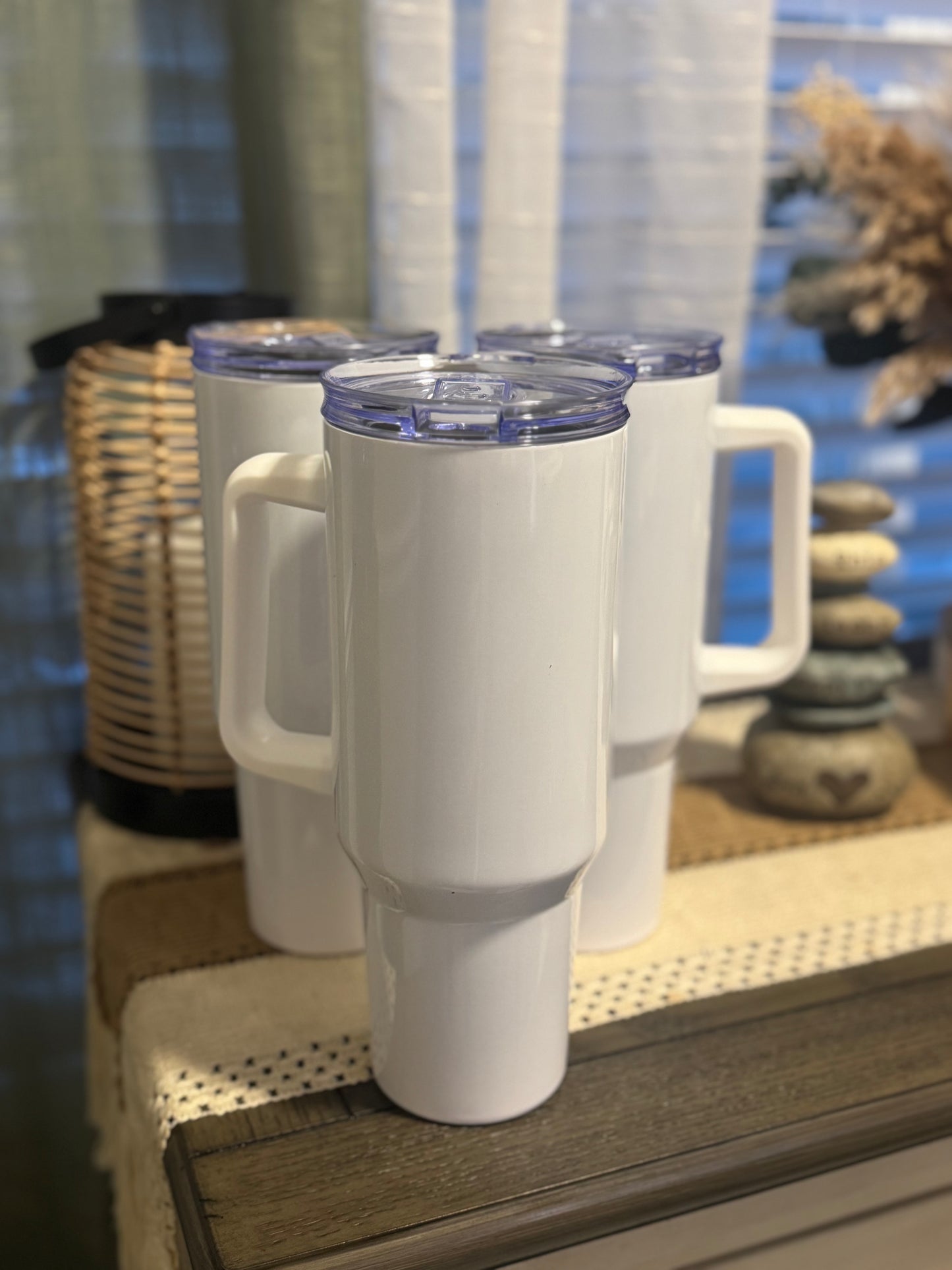 30oz - 40oz Sublimation Tumbler with Handle & Lid
