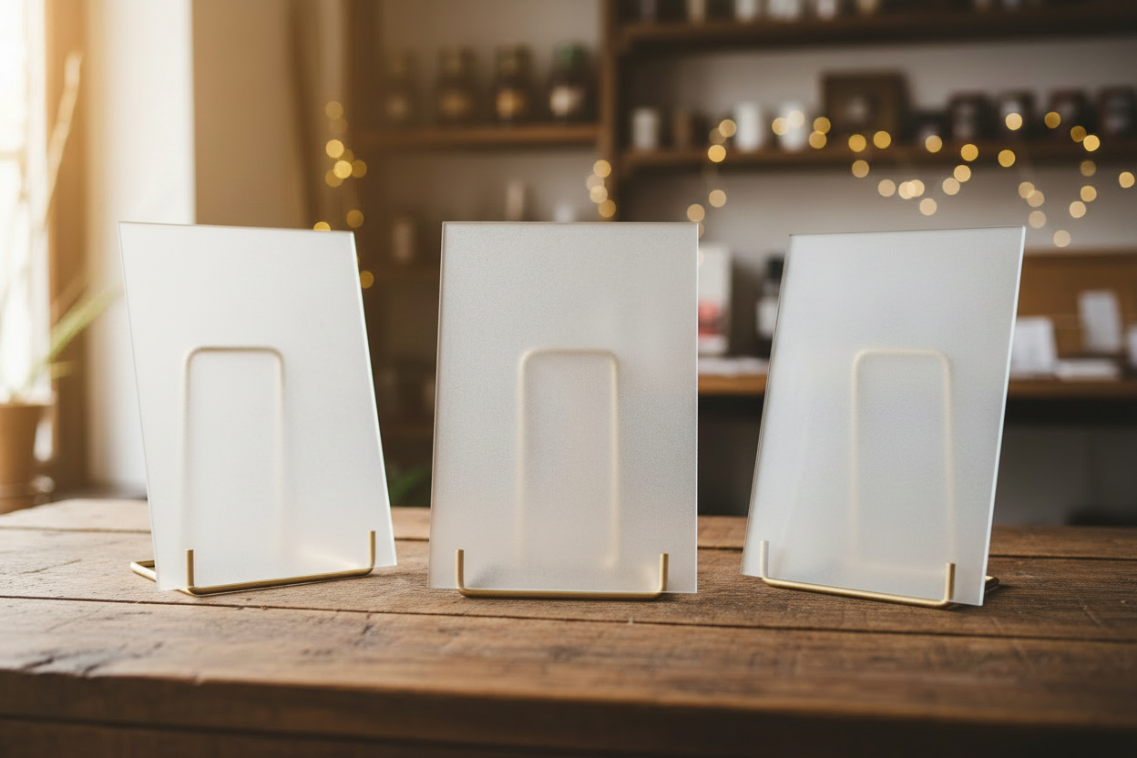 Sublimation Glass Photos w/ metal stand